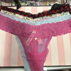 Victoria's Secret 5-pack lace thong panties